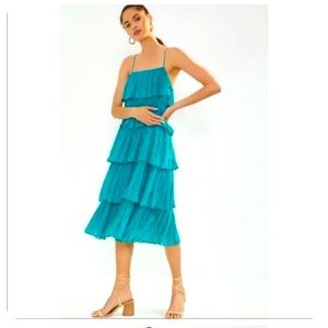 Anthropologie tiered ruffled dress NWT